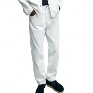 Men's Casual Denim <b>Jeans</b> Pants Comfortable Breathable Stretch Fabric Classic Straight Fit Fashion Clothing for <b>Work</b> Travel - Product Image 1