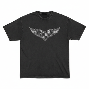 T-shirts personnalisés en coton noir uni, coupe ajustée, col rond côtelé, pour hommes, décontractés, en gros, à prix abordable, en tissu épais - Product Image 1