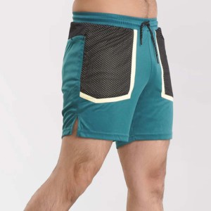 Men's Solid Teal 100% Cotton Eco-Friendly Board <b>Shorts</b> with Mesh Pockets <b>Quick</b> <b>Dry</b> Elastic Waist Casual Sport - Product Image 2
