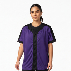 Maillot de baseball pour femmes, sublimation intégrale, 100% polyester, maillots de baseball pour femmes, vente en gros de maillots de baseball pour femmes - Product Image 1