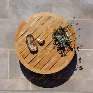 Table basse d'extérieur moderne en teck massif, fabriquée à la main, écologique et durable, directement de l'usine, pour hôtels et complexes hôteliers, meubles de salon - Product Image 3
