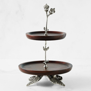 New Pattern Arrival High Grade Gold Plated Edges & <b>Stand</b> With White Color <b>3</b> <b>Tier</b> Luxury <b>Cake</b> <b>Stand</b> Wedding & Party <b>Cake</b> Display - Product Image 5