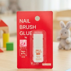 [K-ESSENTIALS] Colle à ongles professionnelle à appliquer au pinceau 3g, fixation rapide, longue tenue pour faux ongles, adhésif liquide pour ongles - Product Image 1