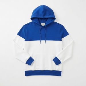 Sudadera con Capucha de Forro Polar para Hombre, Diseño de Bloques de Color Personalizados, 320 GSM, Dos Tonos, Estilo Urbano - Product Image 6