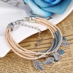 Tibetan Silver Multilayer Fashion Charm Bracelet - Product Image 1