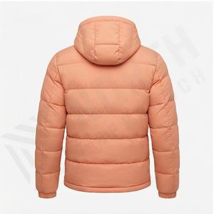 Parkas de invierno de talla grande para hombre, chaquetas acolchadas negras sólidas, capucha acolchada con burbujas desmontable, abrigos impermeables de tela de piel ligera para hombre - Product Image 3