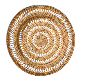Assiette de présentation en rotin de qualité supérieure pour accessoires de table de restaurant, fabriquée de manière incroyable par KRAFT WORLD - Product Image 2