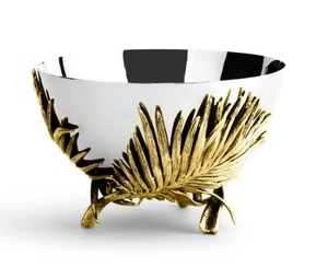 <b>High</b> Quality Hand Textured Stainless Steel & Brass Fruit Bowl Metal Decorative Fruit Bowl For <b>Kitchen</b> Counter <b>Table</b> Centerpiece - Product Image 1