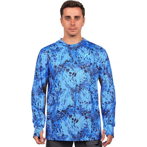 Camiseta Deportiva con Capucha Sublimada Personalizada con Orificios para los Pulgares, Camiseta de Pesca de Manga Larga, Transpirable, de Secado Rápido, con Protección UV, Ropa Deportiva - Product Image 2