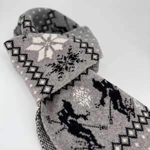 ODM/OEM Custom Pattern Jacquard <b>Christmas</b> Winter <b>Scarf</b> Fashion Wool Knit Warm Soft Classic Design for Women Men Unisex - Product Image 2