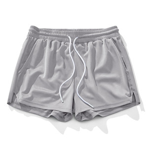 Shorts de sport pour homme 220g, personnalisables avec logo, 100% coton, séchage rapide, respirants, vêtements de sport pour homme, shorts de jogging - Product Image 2