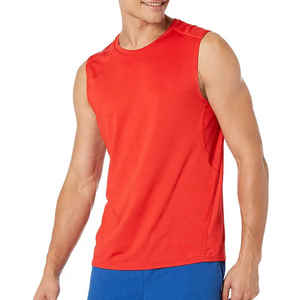 Camiseta Deportiva sin Mangas Transpirable para Hombre, Chaleco de Gimnasio de Algodón para Fisicoculturismo, Camiseta Deportiva Musculosa - Product Image 1