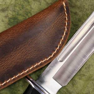 Étui à couteau en cuir sur mesure, cuir de vachette premium, fait main, pour équipement d'aventure en plein air - Product Image 4