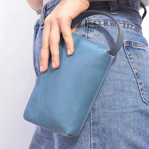 New Style Cowhide Women's Clutch <b>Bag</b> Can Hold Mobile Phone Genuine <b>Leather</b> <b>Small</b> Phone <b>Bag</b> Women's Handbag - Product Image 3