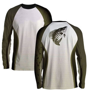 Camiseta Sublimada de Alto Rendimiento para Pesca, Diseño Personalizado, Tallas Grandes, MOQ Bajo, Spandex/Poliéster Transpirable - Product Image 4