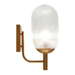 Lampada da parete in bronzo e trasparente effetto goccia di rugiada - Product Image 3