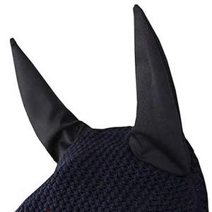 Gorro Transpirable para Caballos, Velo Protector contra Moscas, Gorro de Ganchillo Suave con Orejas Elásticas para Montar, Entrenar y Competir - Product Image 2
