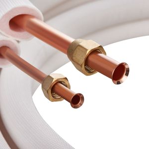 Set di tubi in rame isolati a triplo strato per climatizzazione HVAC Mini Split da 50FT, 1/4" e 1/2" D.E. - Product Image 6