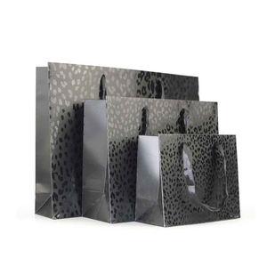 Black Matte Custom Printed Paper Bags with CMYK Printing Luxury Clothing & Gift Packaging Bags Boxit.pk - Product Image 5