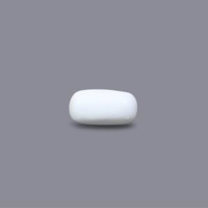 Natural White Coral Oval Cabochon Loose Gemstone 3.95 Carat Certified Wholesale - Product Image 1