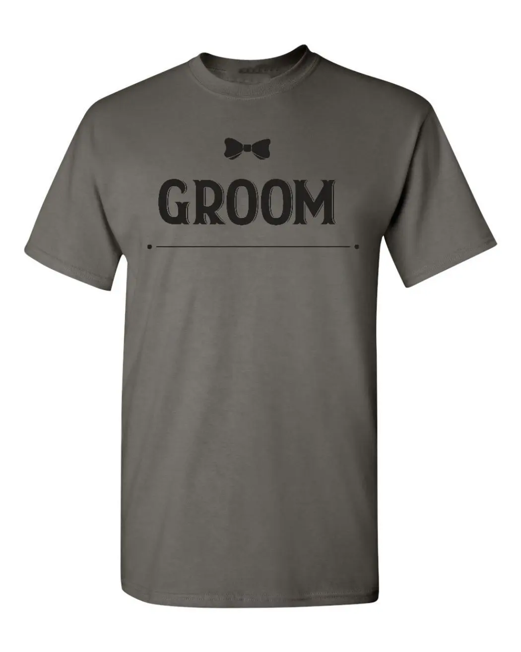 Herren Bräutigam schwarz Bogen Krawatte grafik-T-Shirt stilvolle Freizeittücher für den modischen fortschrittlichen Bräutigam