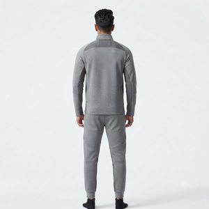 Vêtements de sport légers adaptés à un usage quotidien, ensemble de survêtement pour homme, veste et pantalon décontractés de qualité supérieure, ensemble sportif confortable - Product Image 4