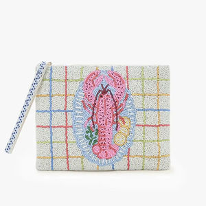 Bolsos de Mano de Lujo con Bordado Personalizado, Bolsos Cruzados de Algodón con Cuentas para Mujer, Moda de Verano, Hechos a Mano, para Fiestas de Navidad - Product Image 1