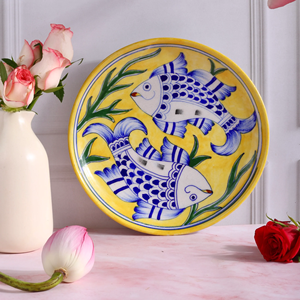 Platos y Vajillas de Cerámica Azul con Diseños Florales y Motivos para Decoración de Paredes, Uso Doméstico y Hotelero a Precio de Mayoreo - Product Image 5