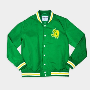 Custom Team Satin Baseball <b>Bomber</b> <b>Jacket</b> Unisex Lightweight Windproof Vintage Finished Homefield - Product Image 1