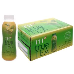 TH True Tea Thé vert Boisson naturelle à saveur de citron Bouteille de 350ml - Product Image 2