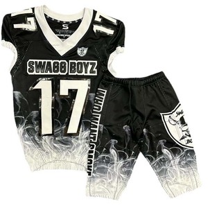 Maillot de football américain personnalisé en twill brodé, ensembles de football respirants, maillot d'entraînement, uniforme de football américain pour jeunes - Product Image 3
