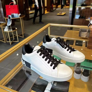 Chaussures de sport décontractées pour hommes et femmes, style course et marche, en cuir véritable, semelle extérieure en caoutchouc antidérapante, haute qualité, modèle D - Product Image 2