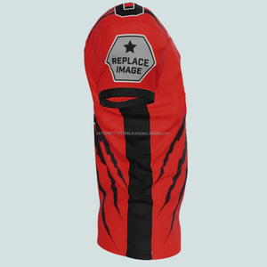 Camisetas de Fútbol Americano Personalizadas con Transferencia Térmica, 100% Poliéster, Nombre y Número Personalizados, Logotipo Personalizado, Opción de Tallas Grandes - Product Image 3