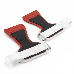 Agarraderas de Gimnasia con Cierre de Gancho y Bucle, Agarraderas de Cuero para Levantamiento de Pesas, Entrenamiento, Gimnasia, Unisex - Product Image 1