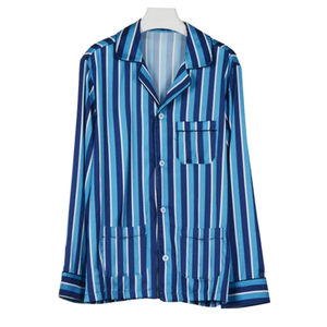 Vêtements de nuit unisexes de qualité supérieure, vêtements de maison pour l'automne et l'hiver, pyjamas imprimés, pyjamas en satin de soie respirant, taille plus - Product Image 3