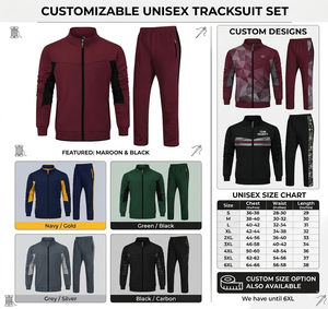 Heavyweight Warm Up Suit Jogging Set Premium Streetwear Hoodie <b>Tracksuit</b> <b>for</b> <b>Couples</b> - Product Image 4