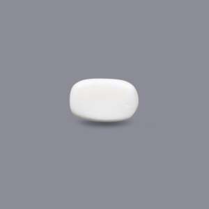 Natural White Coral Loose Gemstone 3.25 Carat Oval Cabochon Faceted Cut Color Change 3mm Certified Wholesale - Product Image 2