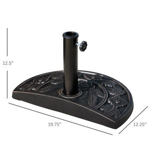 Ombrellone da Giardino Quadrato con Base in Acciaio Inox e Ferro per Patio, Ristorante, Hotel, Spiaggia - Consigliato per la Pioggia - Product Image 2
