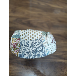Pochette cosmétique bohème en tissu floral, petite, avec fermeture éclair, portable, motif multicolore, cadeau pour elle - Product Image 2