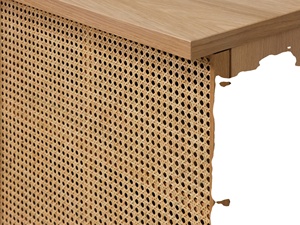 Vitrinas de madera tallada Vintage, paneles laterales de espejo, muebles de estilo de diseño indio para el hogar, sala de estar, lado del Arca decorativo - Product Image 3