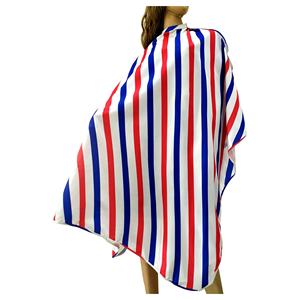IKZARSA Cape de Coiffure Professionnelle Imperméable à Taille Ajustable, Design Rayé Durable, pour Salon, 140x160cm - Product Image 2