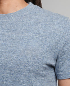 Camiseta de Moda al por Mayor, 100% Algodón, Casual, para Hombre, con Estampado en Contraste, Manga Corta, Diseño de Dos Colores - Product Image 3