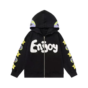 Sweat à capuche en polaire d'hiver sur mesure de haute qualité, vente en gros, personnalisez votre propre design, impression numérique, 100% coton respirant, sweats à capuche unisexes - Product Image 3