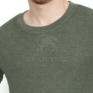 Long Sleeve 100% Cotton Eco-Friendly Thermal Shirt Moisture Wicking Warm <b>Base</b> <b>Layer</b> for Travel Outdoor Activities Cold Weather - Product Image 5