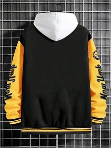 Premium College Style Varsity Jacket – Unisex Bomber Outerwear with Durable Fabric, <b>Button</b> Front Closure Ribbed Collar and Cuff - Product Image 6