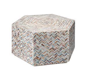 Table basse moderne de luxe écologique en nacre, incrustation artisanale de coquillages, mobilier de salon pour la maison - Product Image 1