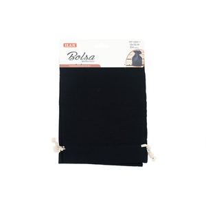 Borsa in tessuto 13x18 cm 2 pezzi Nera Borsa portaoggetti multiuso - Product Image 1