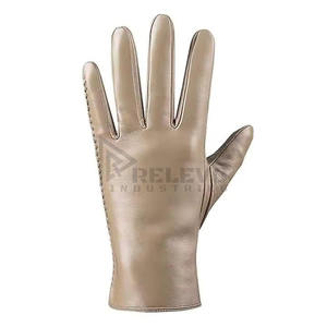 Guantes de cuero de moda para mujer, profesionales, de piel de oveja auténtica, suaves y cómodos, para motociclistas, guantes personalizados. - Product Image 2