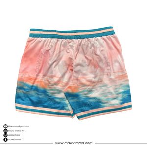 Shorts de playa de malla personalizados para hombre, sublimados con estampado Sky Print, shorts de baño de secado rápido para verano, shorts de entrenamiento para gimnasio, unisex. - Product Image 2