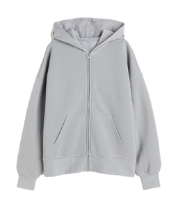 Sweat à capuche zippé grande taille pour femme, en coton respirant, vêtement d'extérieur décontracté pour l'hiver, logo personnalisé - Product Image 1